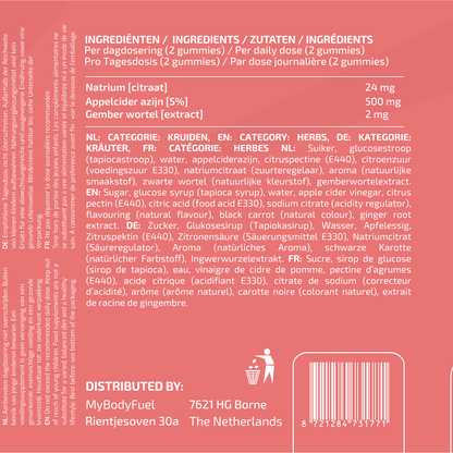 Apfelessig Gummies 500 mg - 60 Stück