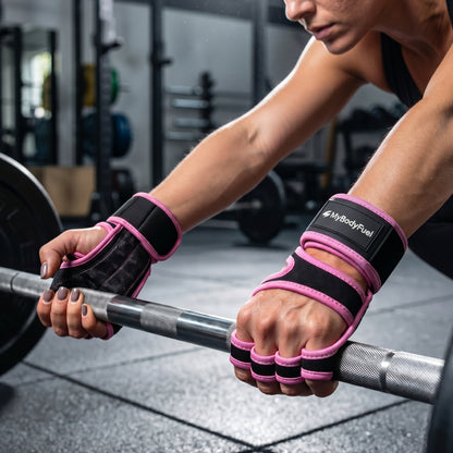 Fitness Grip Handschuhe - Rosa
