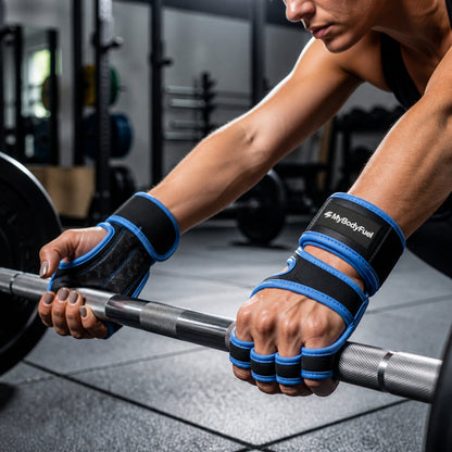 Fitness Grip Handschuhe - Blau