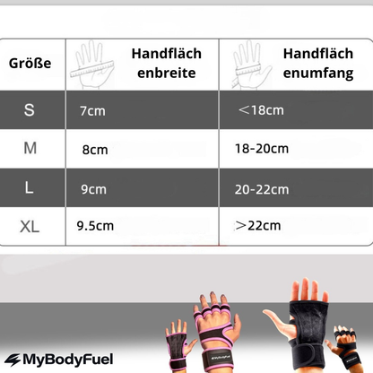 Fitness Grip Handschuhe - Rot