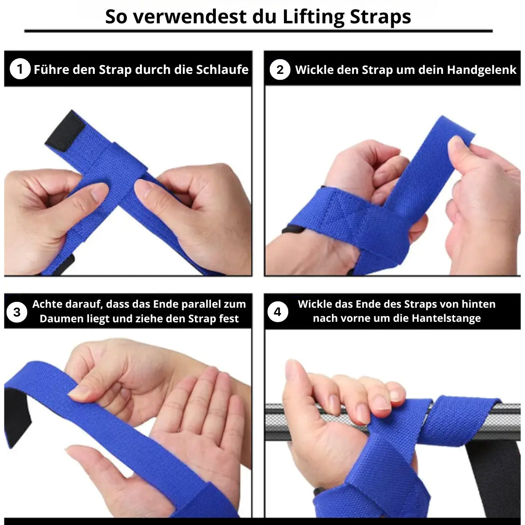 Schritt-für-Schritt Anleitung zur Verwendung von Lifting Straps für mehr Grip und Kontrolle beim Krafttraining