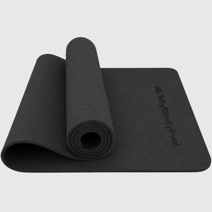 Yoga Matte 6 mm - Schwarz