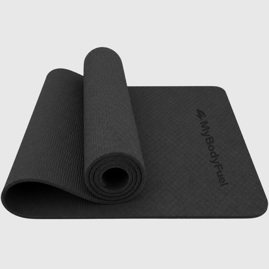 Yoga Matte 6 mm - Schwarz