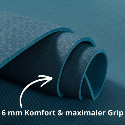 Yoga Matte 6 mm - Blau