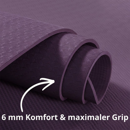 Yoga Matte 6 mm - Lila